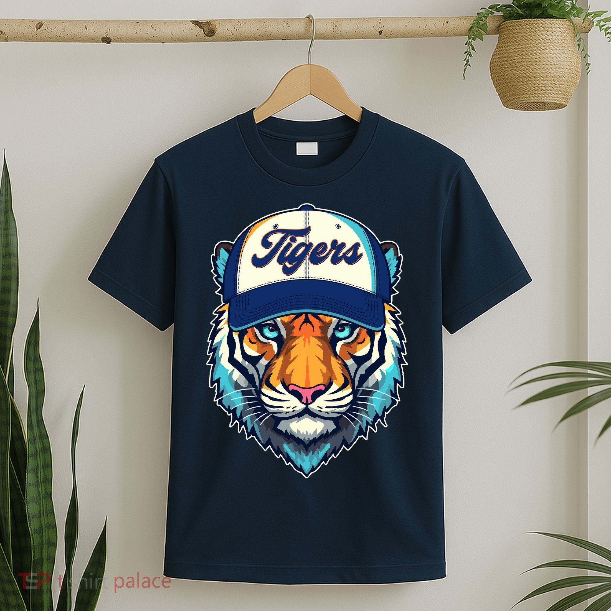 Vintage Detroit Baseball Tiger Sports Fan T-Shirt