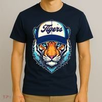 Vintage Detroit Baseball Tiger Sports Fan T-Shirt thumb 3