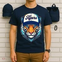 Vintage Detroit Baseball Tiger Sports Fan T-Shirt thumb 6