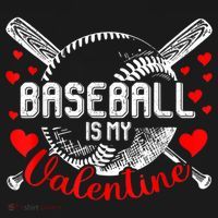 Valentines Day Baseball Is My Valentine Teenager Gift Women's Hoodie thumb 2