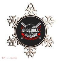 Valentines Day Baseball Is My Valentine Teenager Gift Ornament thumb 0