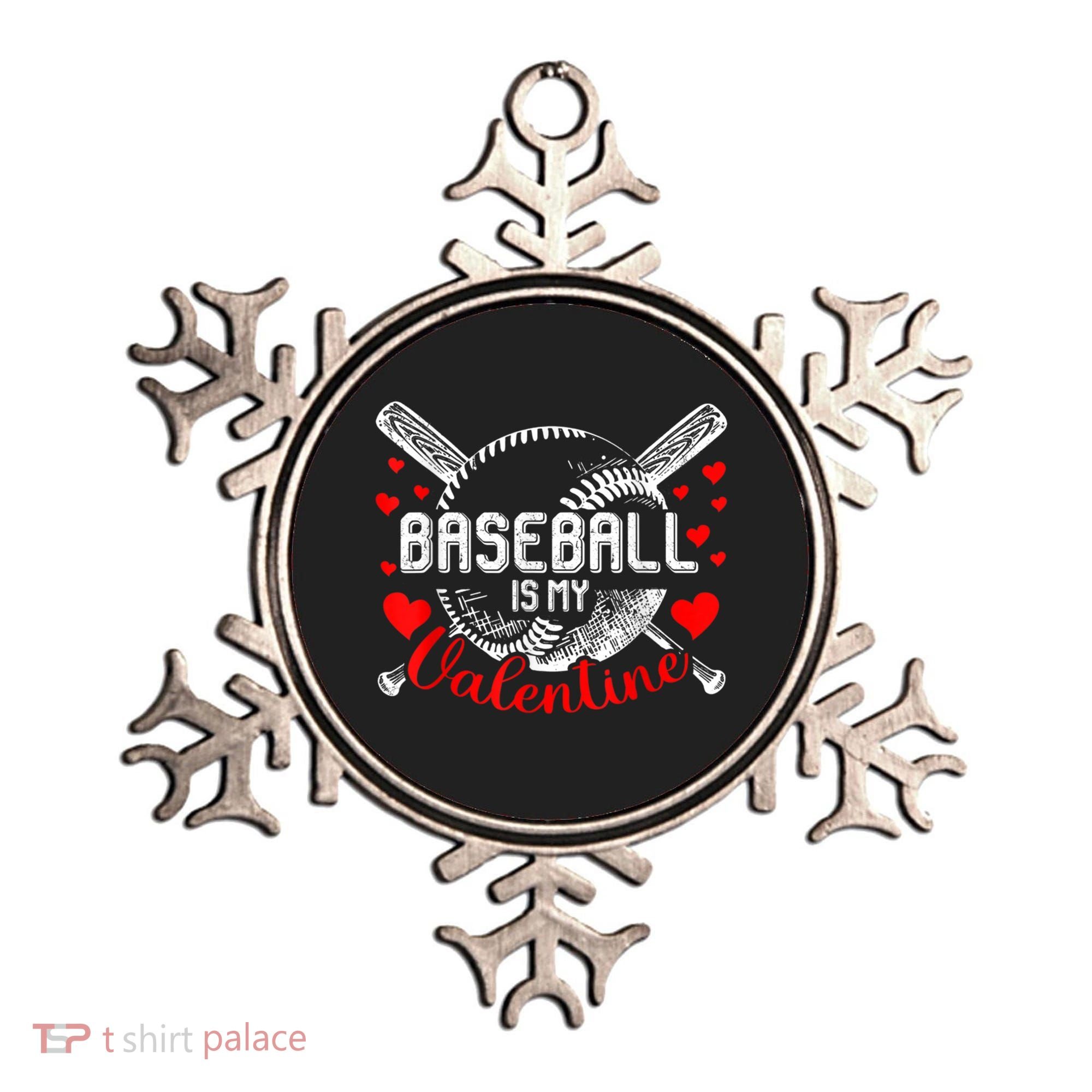 Valentines Day Baseball Is My Valentine Teenager Gift Ornament
