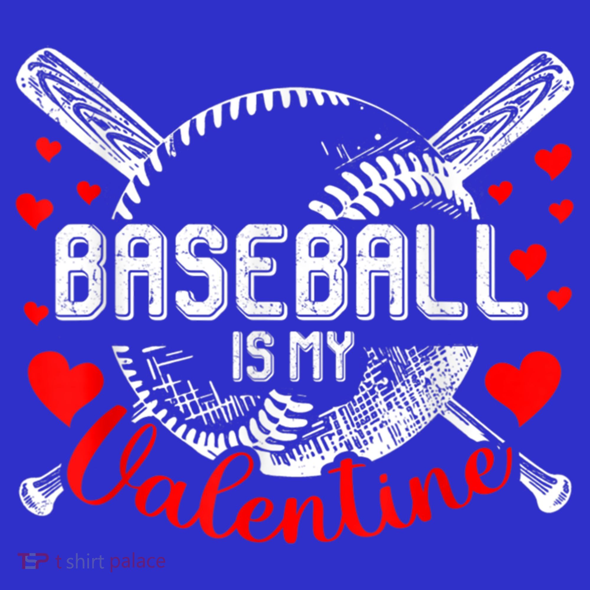 Valentines Day Baseball Is My Valentine Teenager Gift Long Sleeve Shirt