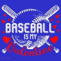 Valentines Day Baseball Is My Valentine Teenager Gift Polo thumb 2