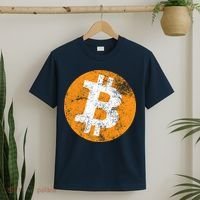 Vintage Distressed Bitcoin Logo T-Shirt thumb 2