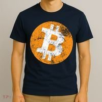 Vintage Distressed Bitcoin Logo T-Shirt thumb 3