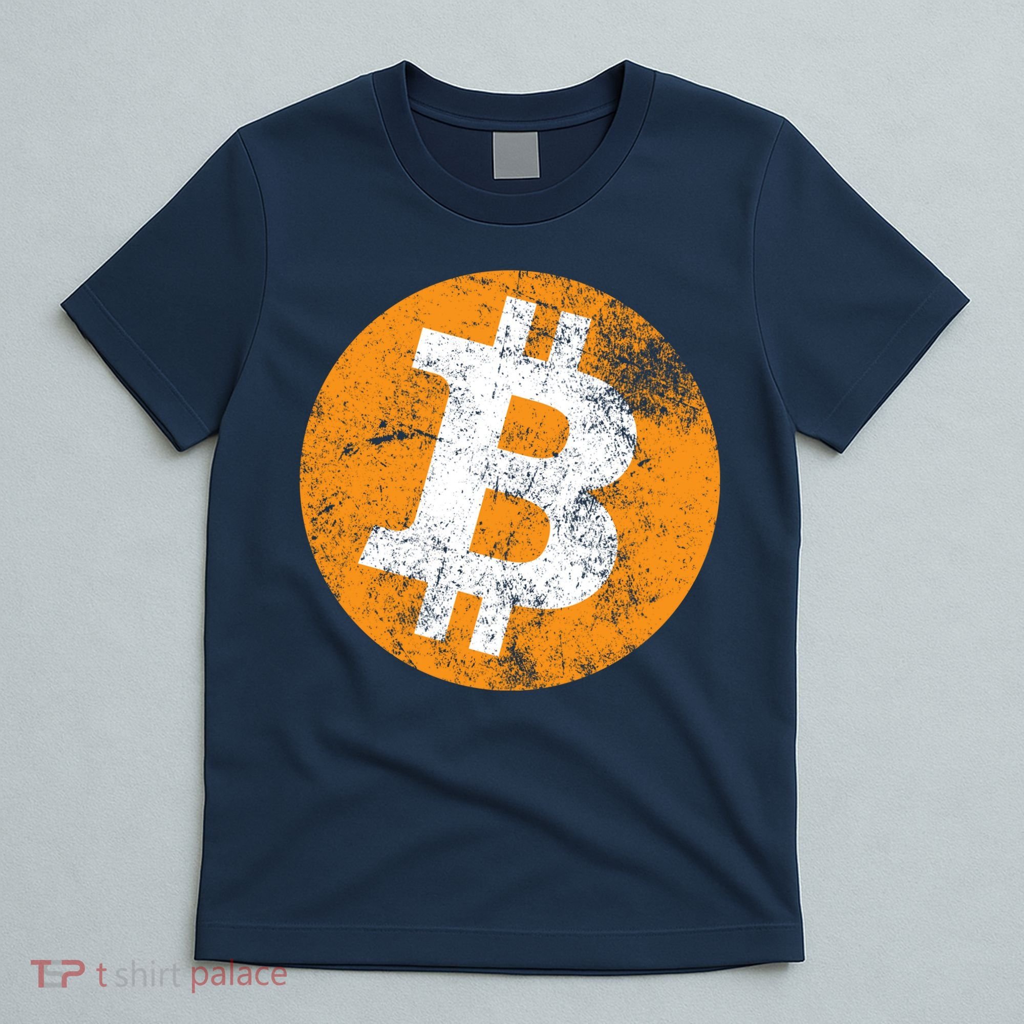Vintage Distressed Bitcoin Logo T-Shirt
