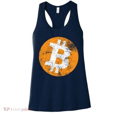 Vintage Distressed Bitcoin Logo Women's Tank Top