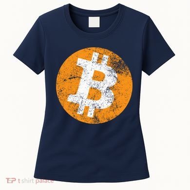 Vintage Distressed Bitcoin Logo Women's T-Shirt