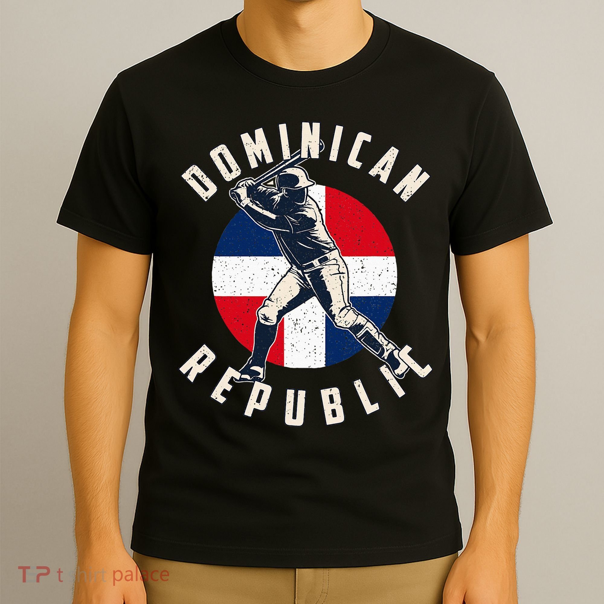 Vintage Dominican Baseball Batter Dominican T-Shirt