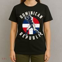 Vintage Dominican Baseball Batter Dominican T-Shirt thumb 4