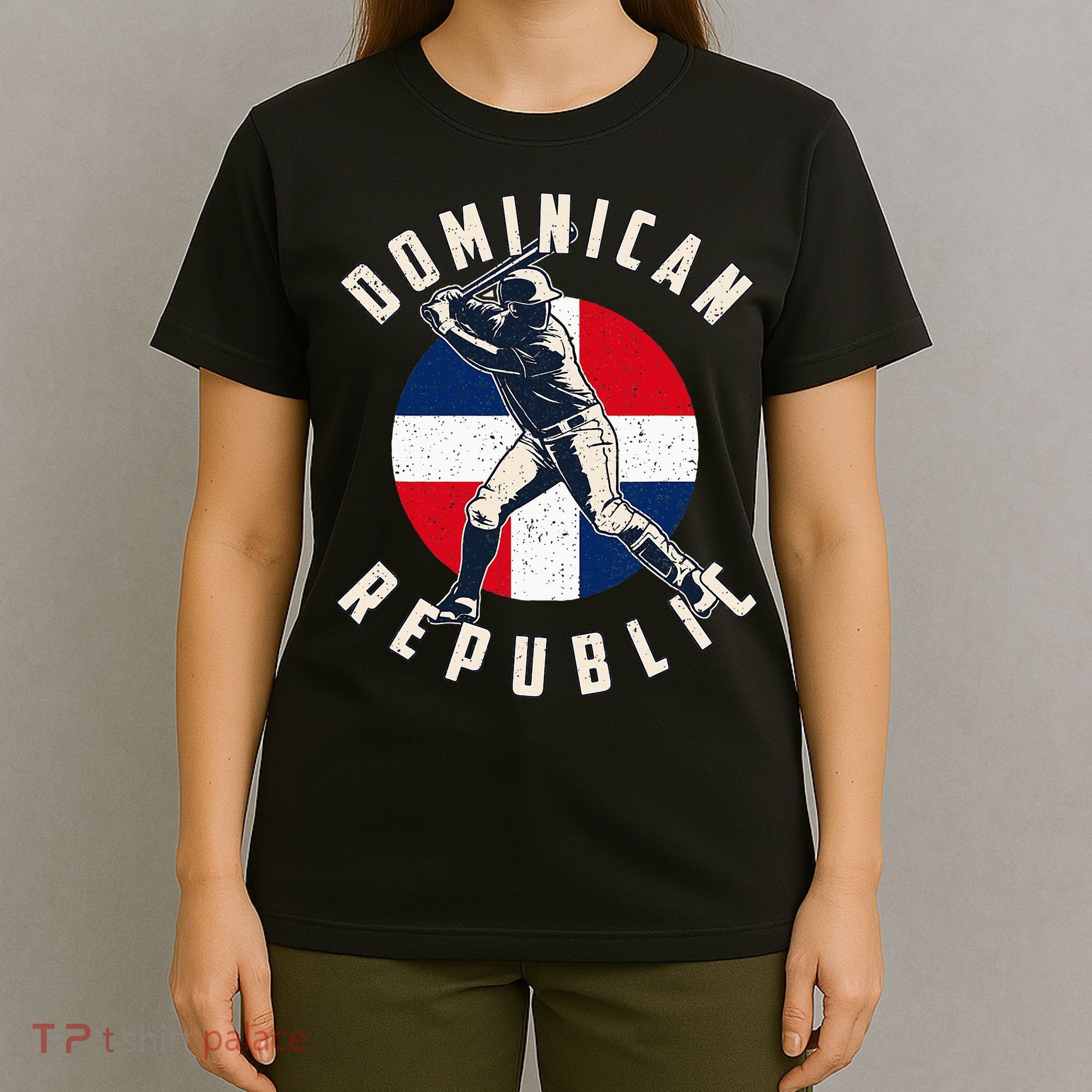 Vintage Dominican Baseball Batter Dominican T-Shirt