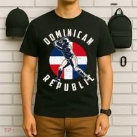 Vintage Dominican Baseball Batter Dominican T-Shirt thumb 6