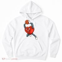 ValentineS Day Basketball Heart Basketball Valentines Hoodie thumb 0