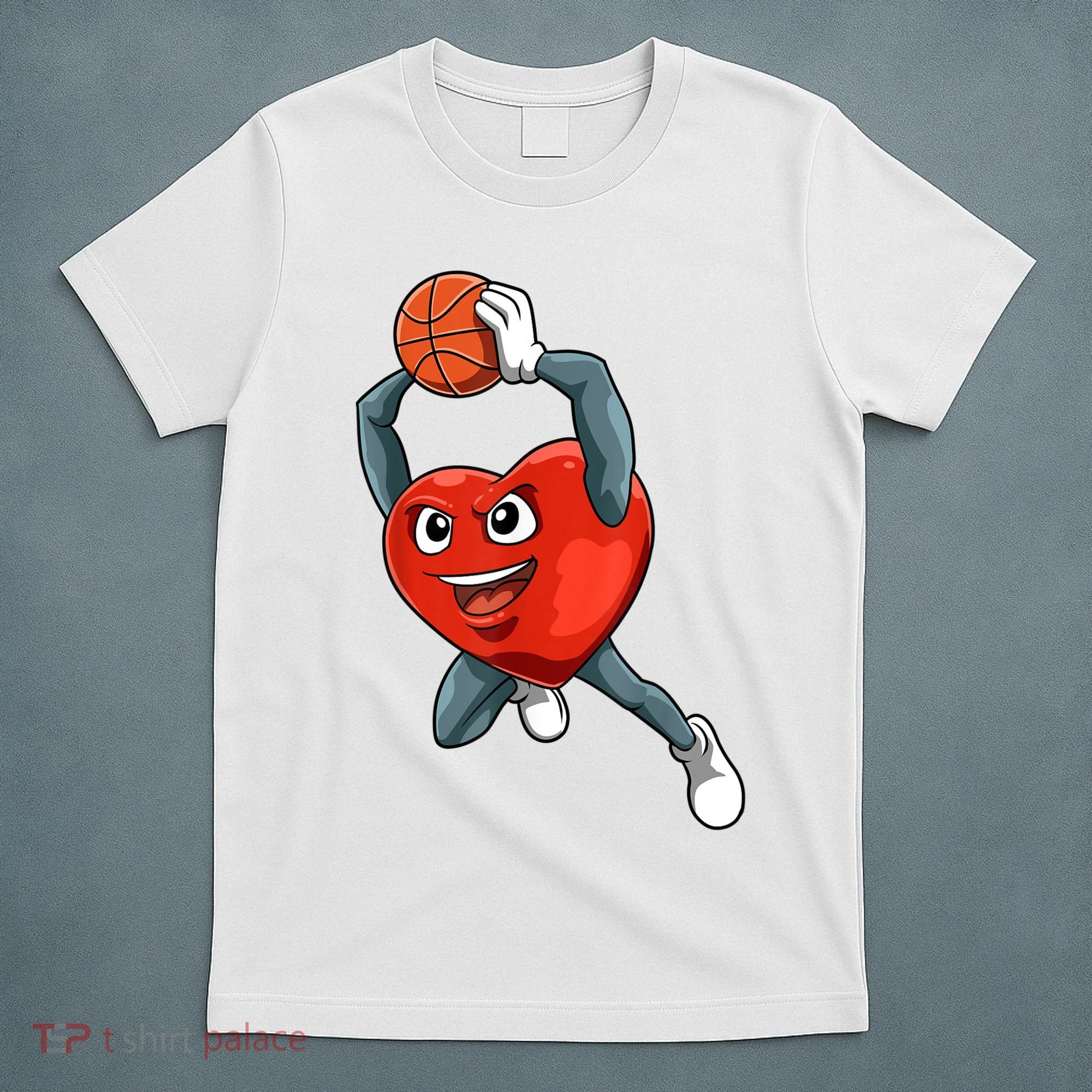 ValentineS Day Basketball Heart Basketball Valentines T-Shirt