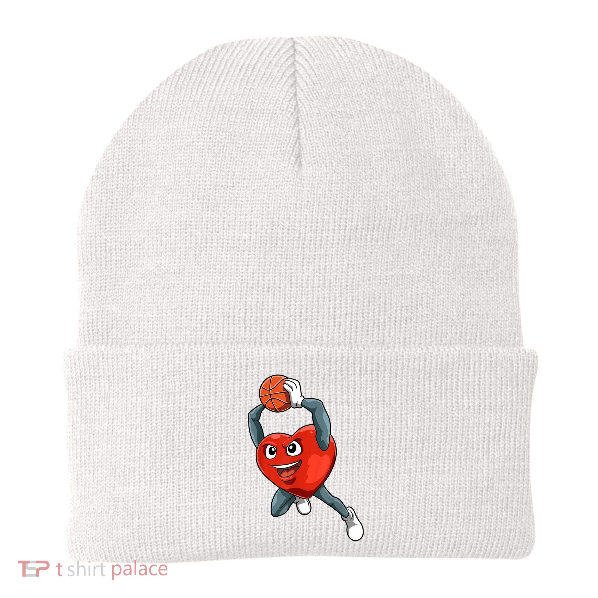 ValentineS Day Basketball Heart Basketball Valentines Beanie