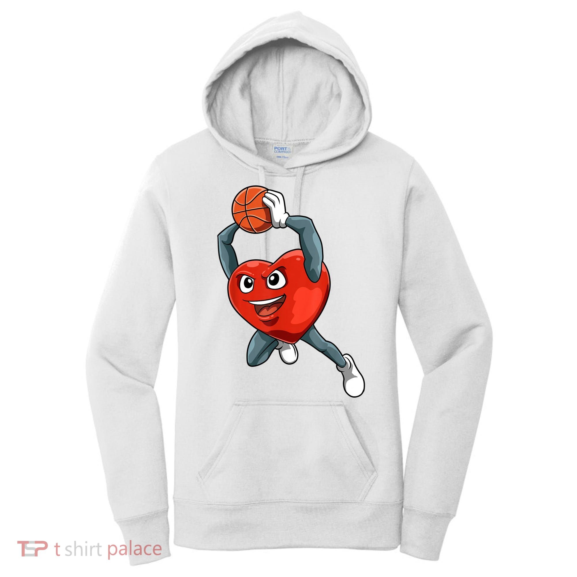 ValentineS Day Basketball Heart Basketball Valentines Women's Hoodie