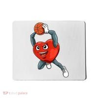 ValentineS Day Basketball Heart Basketball Valentines Mousepad thumb 0