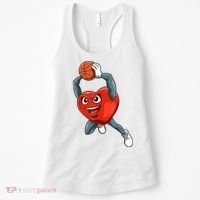 ValentineS Day Basketball Heart Basketball Valentines Women's Tank Top thumb 0