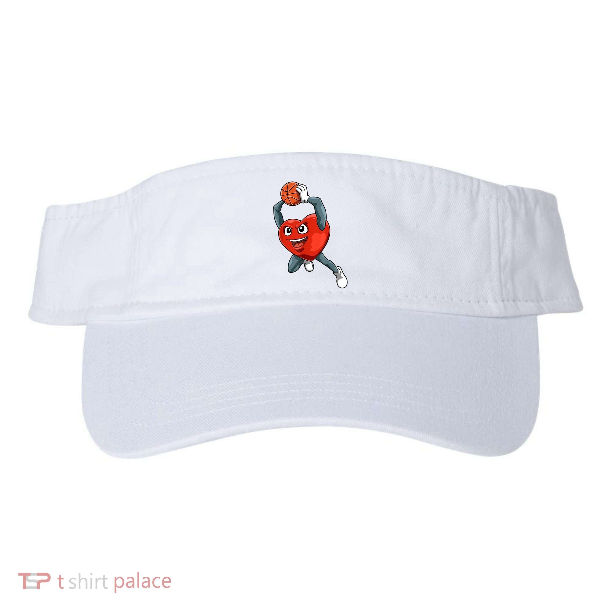 ValentineS Day Basketball Heart Basketball Valentines Visor