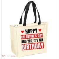 Valentine's Day Birthday Valentine Birthday Tote Bag thumb 2