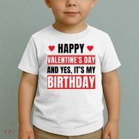 Valentine's Day Birthday Valentine Birthday Toddler T-Shirt thumb 2