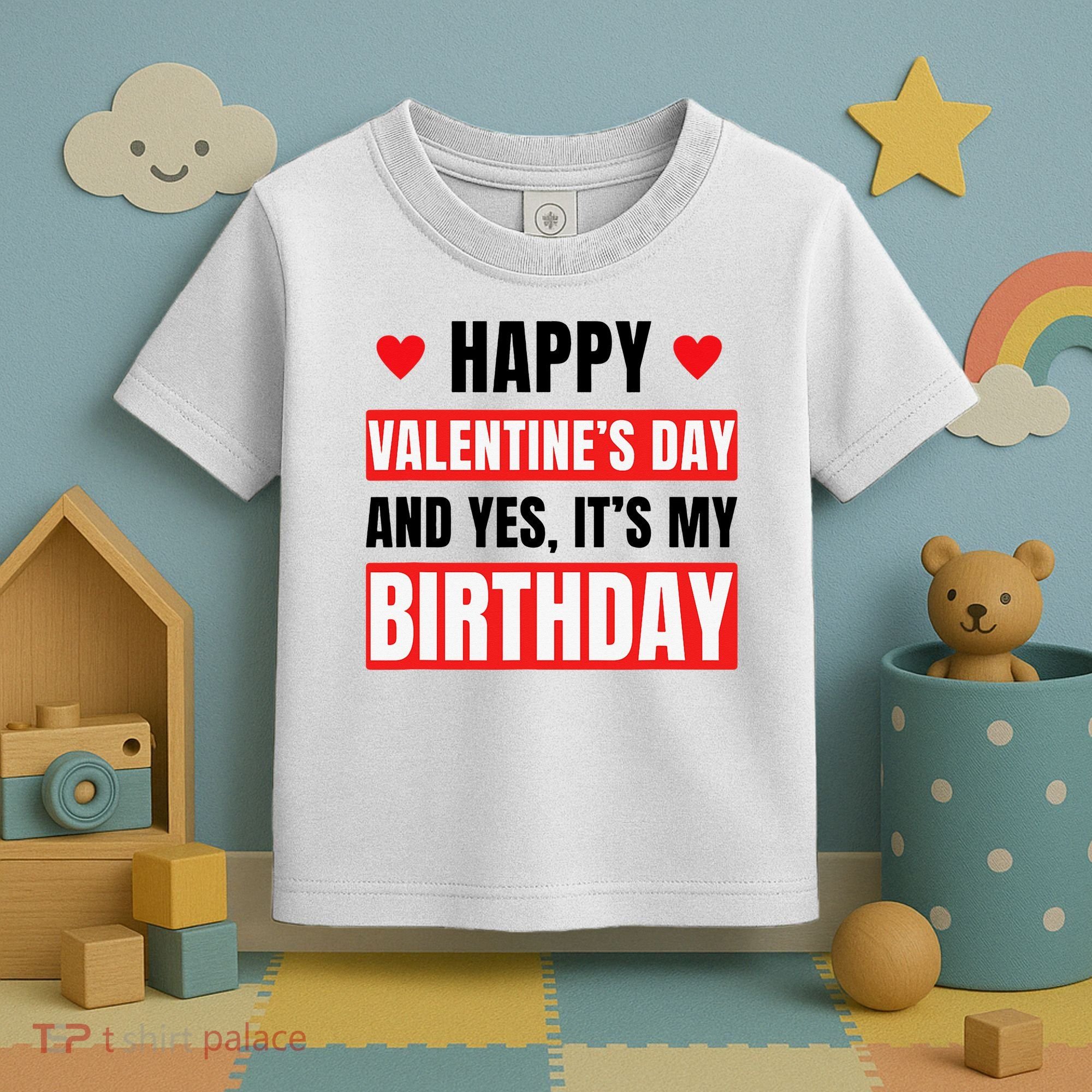 Valentine's Day Birthday Valentine Birthday Toddler T-Shirt