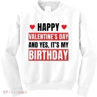 Valentine's Day Birthday Valentine Birthday Kids Sweatshirt thumb 0