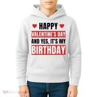 Valentine's Day Birthday Valentine Birthday Kids Hoodie thumb 4