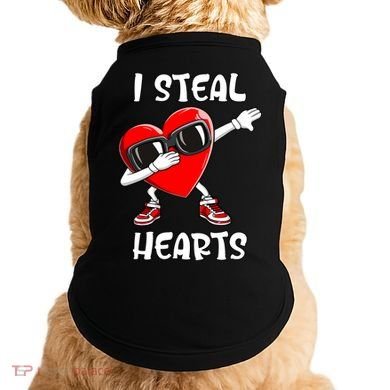 Valentines Day Cool Gift Love Dabbing Heart Great Gift Doggie Tank
