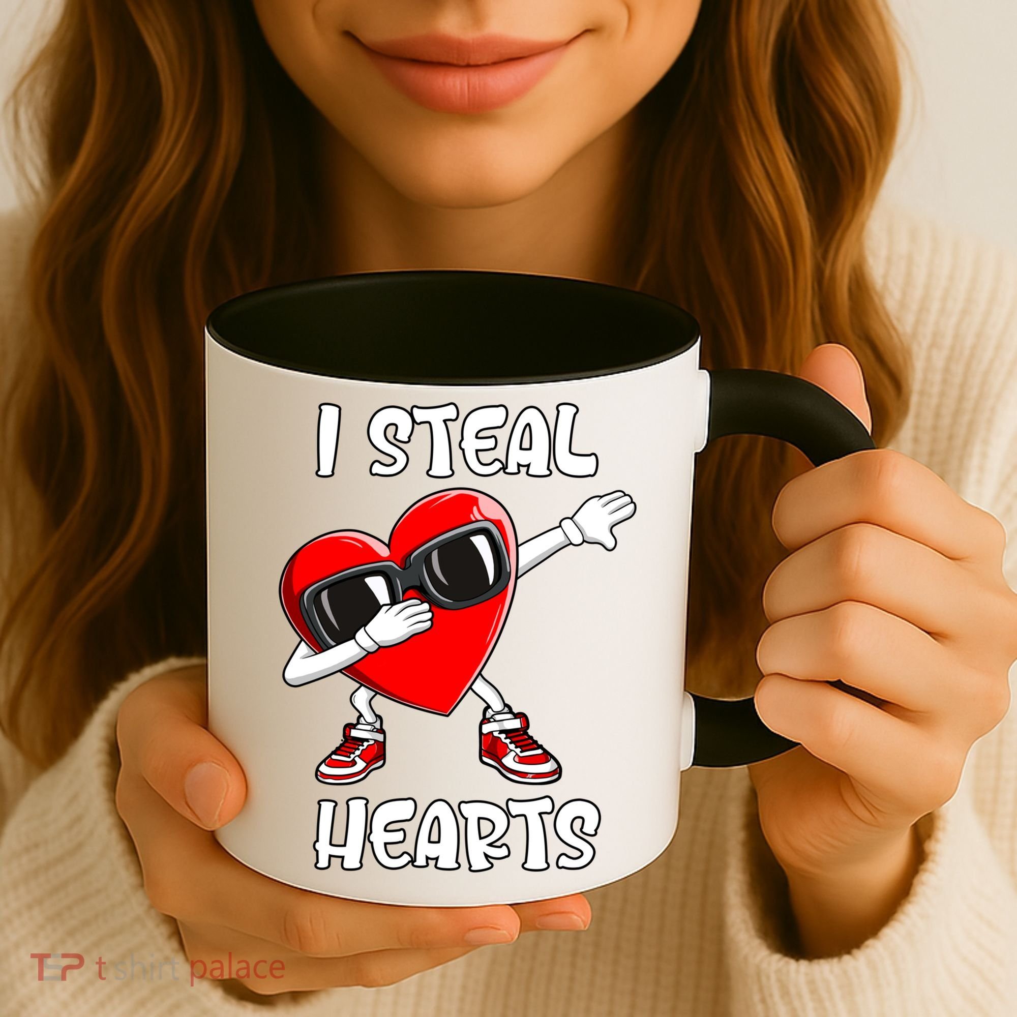 Valentines Day Cool Gift Love Dabbing Heart Great Gift Coffee Mug