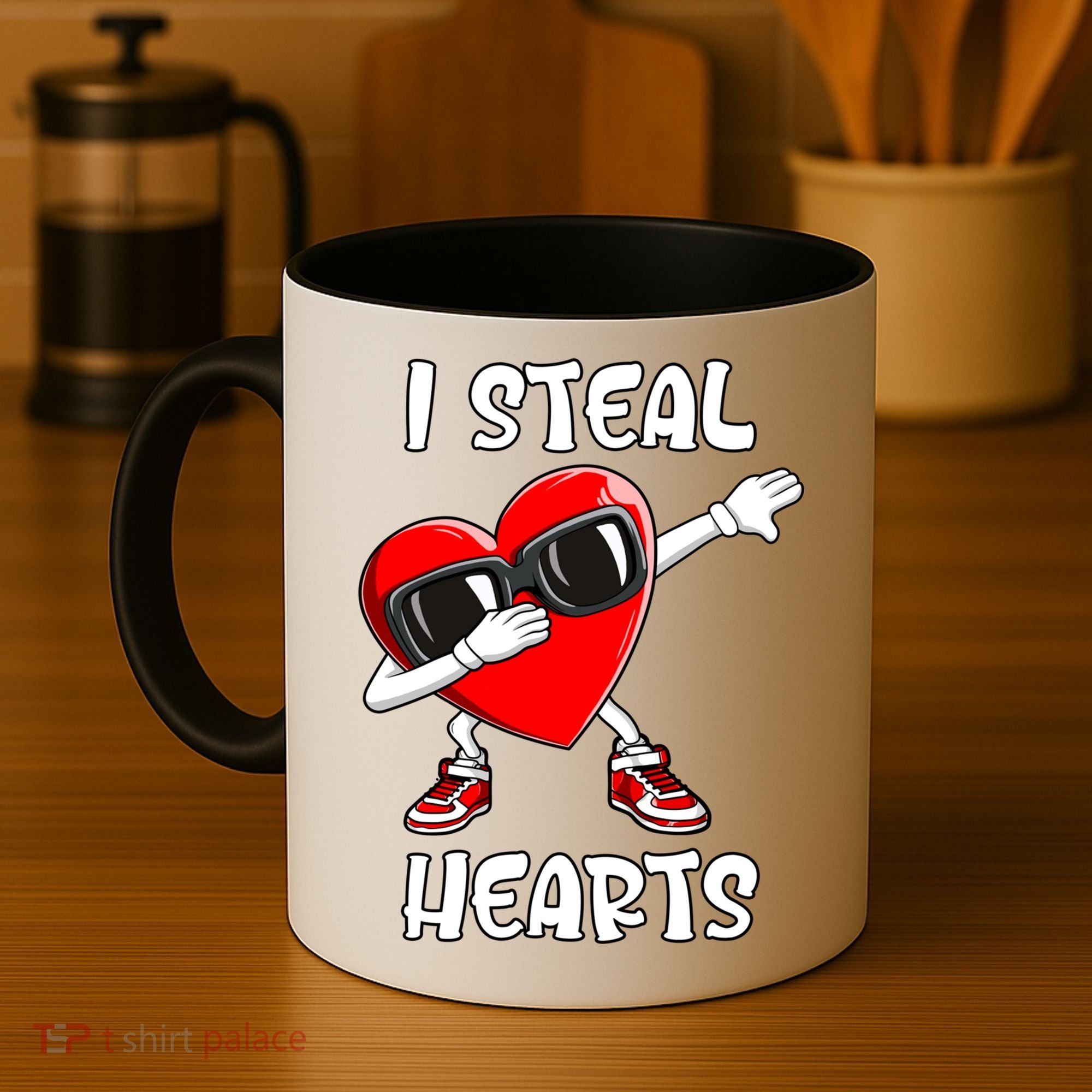 Valentines Day Cool Gift Love Dabbing Heart Great Gift Coffee Mug