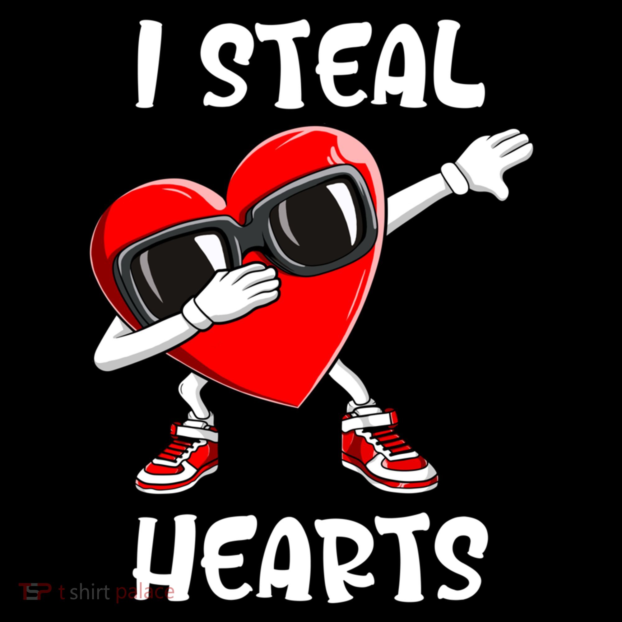 Valentines Day Cool Gift Love Dabbing Heart Great Gift Women's Hoodie