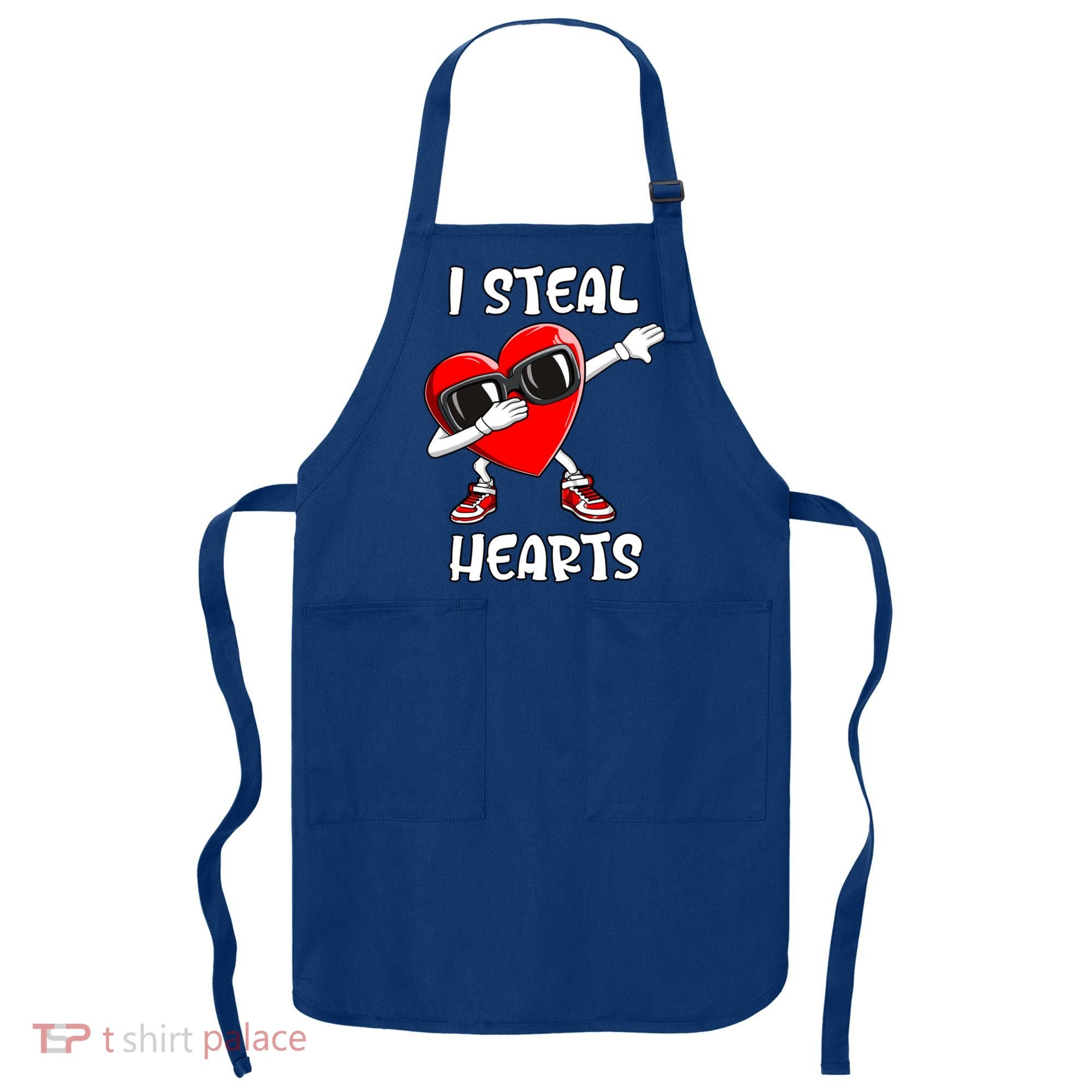 Valentines Day Cool Gift Love Dabbing Heart Great Gift Apron
