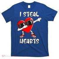 Valentines Day Cool Gift Love Dabbing Heart Great Gift T-Shirt thumb 0