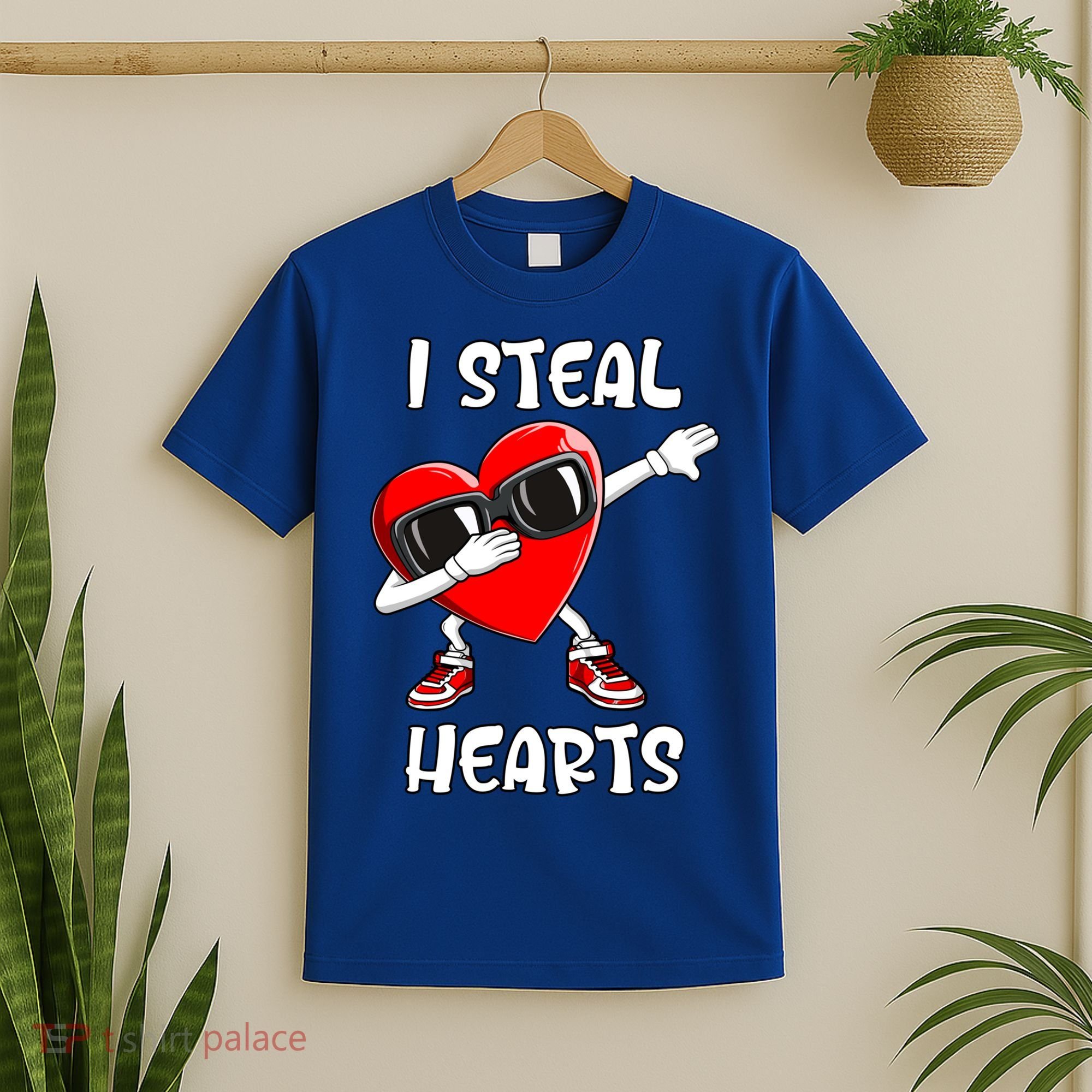 Valentines Day Cool Gift Love Dabbing Heart Great Gift T-Shirt