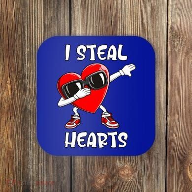 Valentines Day Cool Gift Love Dabbing Heart Great Gift Coaster