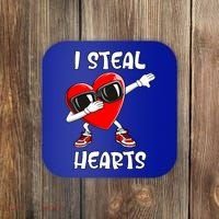 Valentines Day Cool Gift Love Dabbing Heart Great Gift Coaster thumb 0