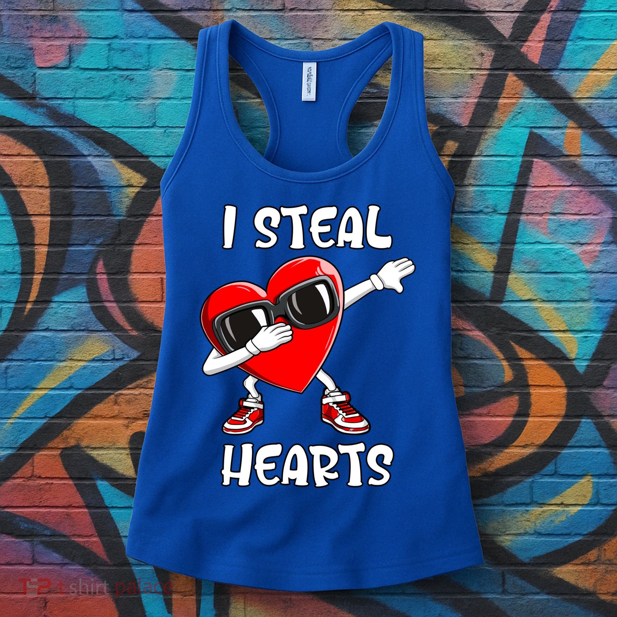 Valentines Day Cool Gift Love Dabbing Heart Great Gift Women's Tank Top