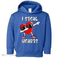 Valentines Day Cool Gift Love Dabbing Heart Great Gift Toddler Hoodie thumb 0