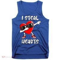 Valentines Day Cool Gift Love Dabbing Heart Great Gift Tank Top thumb 0