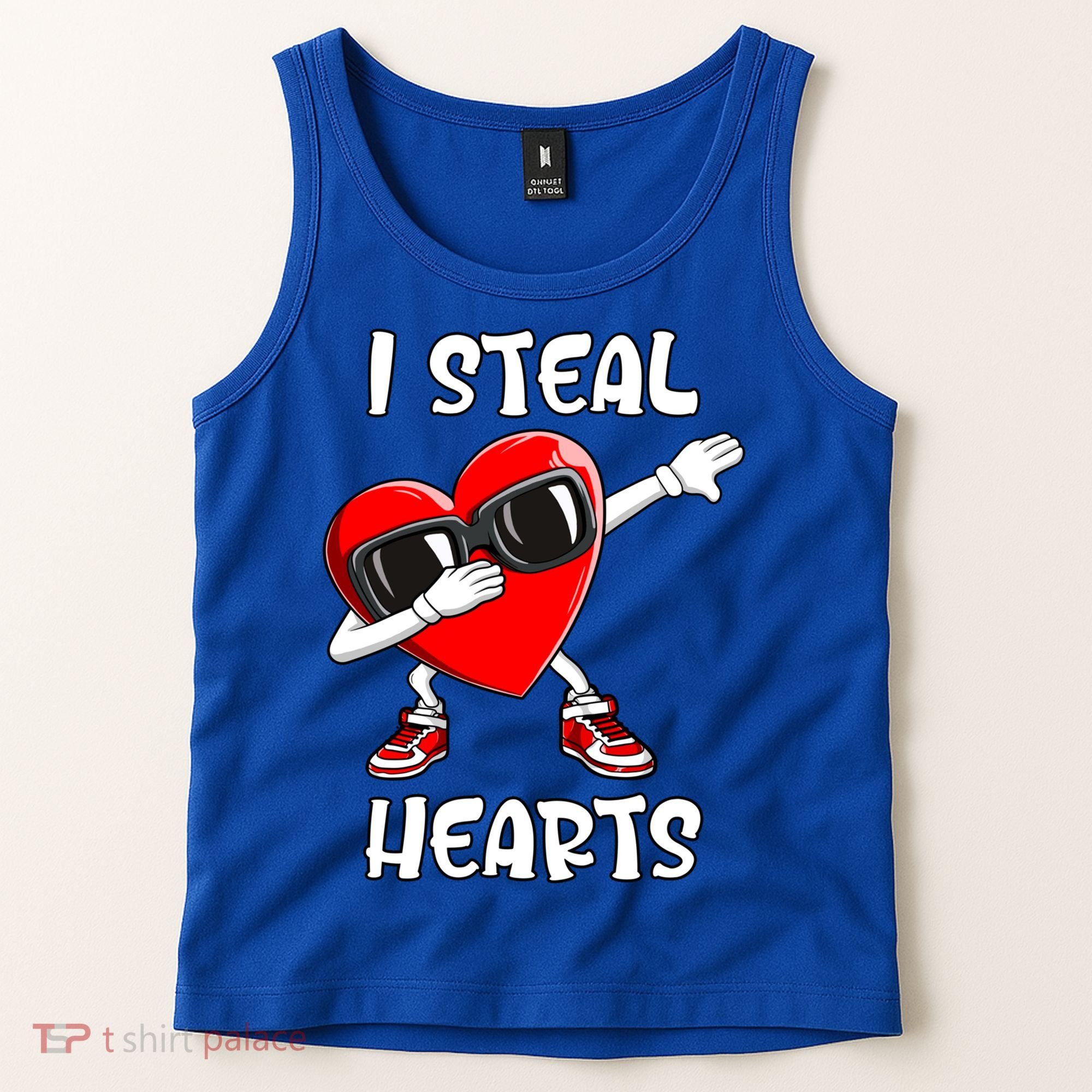 Valentines Day Cool Gift Love Dabbing Heart Great Gift Tank Top