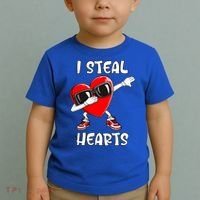 Valentines Day Cool Gift Love Dabbing Heart Great Gift Toddler T-Shirt thumb 2