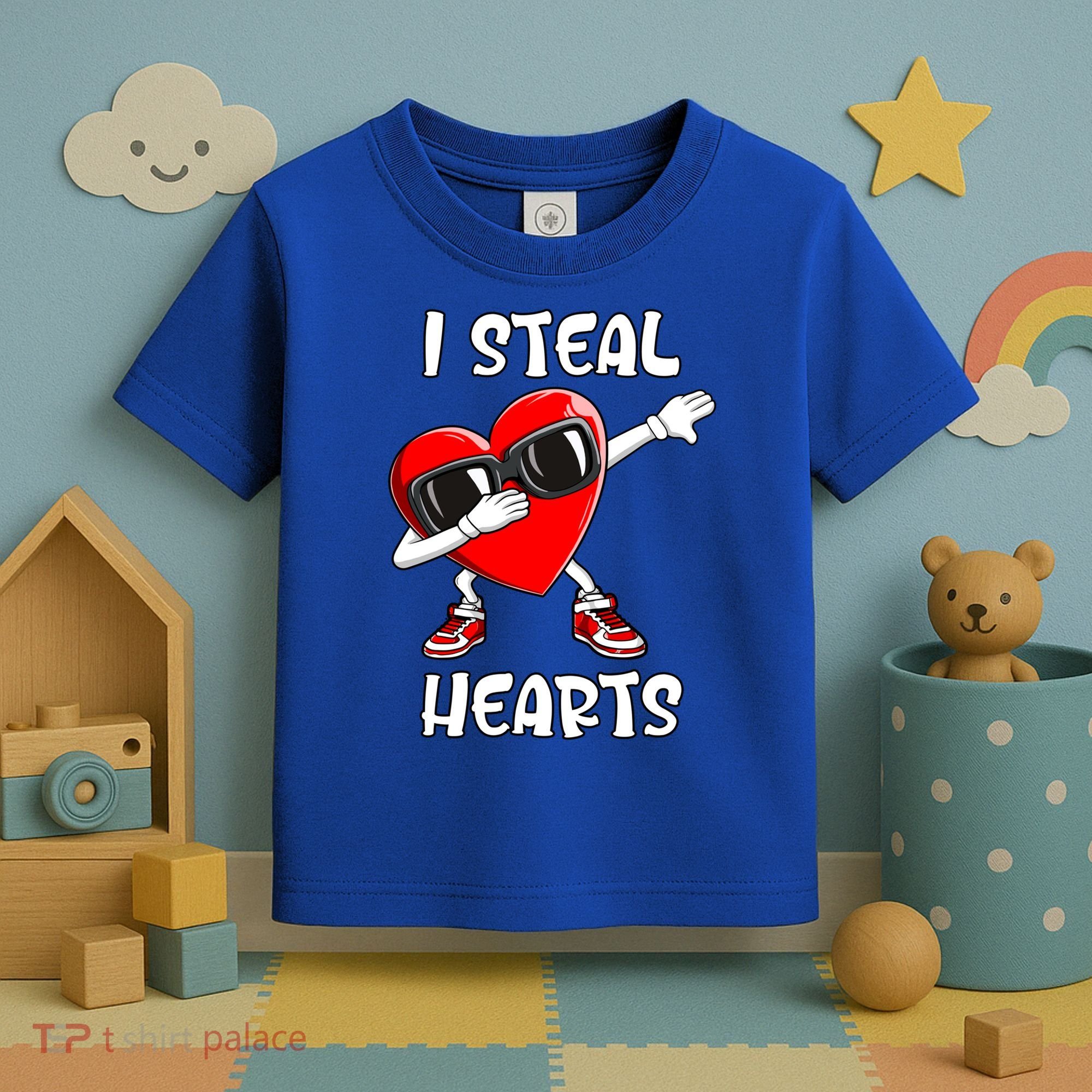 Valentines Day Cool Gift Love Dabbing Heart Great Gift Toddler T-Shirt