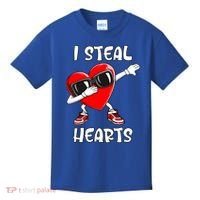 Valentines Day Cool Gift Love Dabbing Heart Great Gift Kids T-Shirt thumb 0