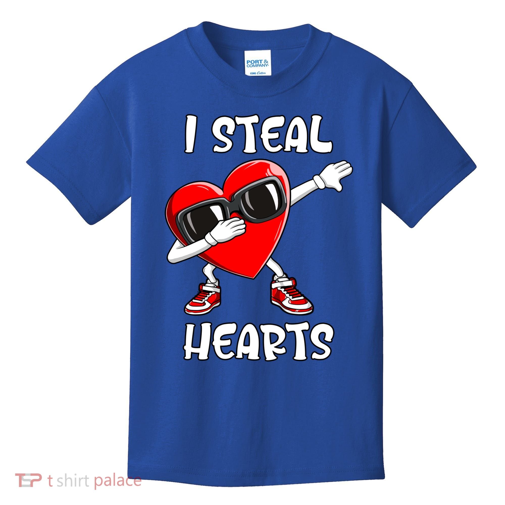 Valentines Day Cool Gift Love Dabbing Heart Great Gift Kids T-Shirt