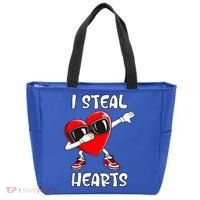 Valentines Day Cool Gift Love Dabbing Heart Great Gift Tote Bag thumb 0