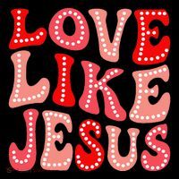 Valentine Day Christian Gift Groovy Love Like Jesus Coffee Mug thumb 5
