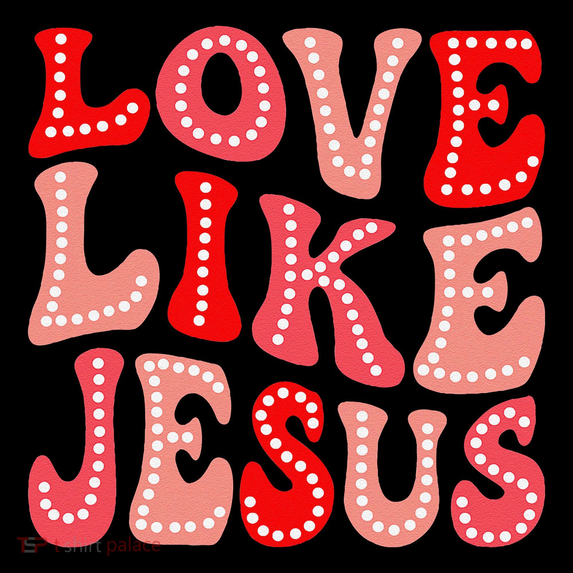 Valentine Day Christian Gift Groovy Love Like Jesus Coffee Mug