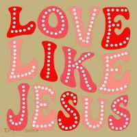 Valentine Day Christian Gift Groovy Love Like Jesus Hoodie thumb 2